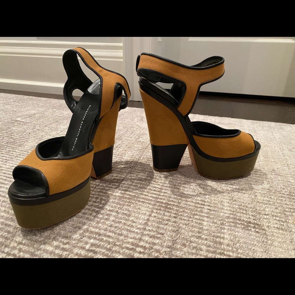 Giuseppe Zanotti wedge-mules worn once!